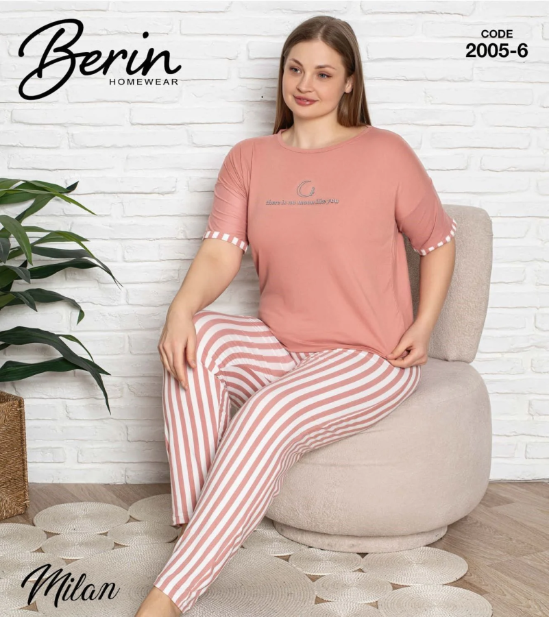 BERİN 2005-6 MİLAN BATTAL KISA KOL PİJAMA TAKIM - 1
