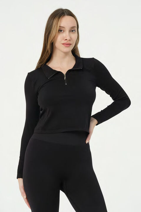 FERMUARLI UZUN KOLLU CROP - 3