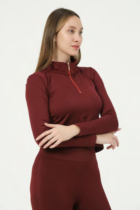 FERMUARLI UZUN KOLLU CROP - 4