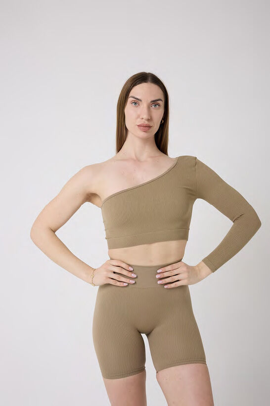 TEK OMUZ CROP TOP - 1