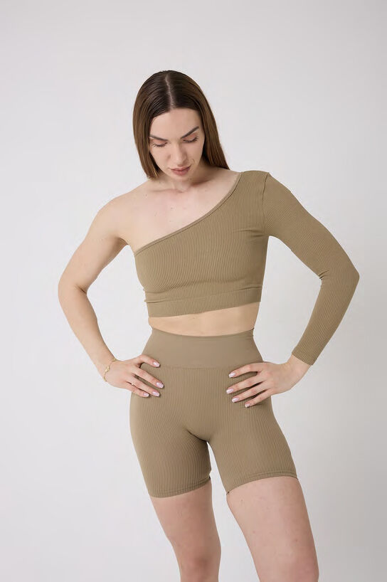 TEK OMUZ CROP TOP - 2