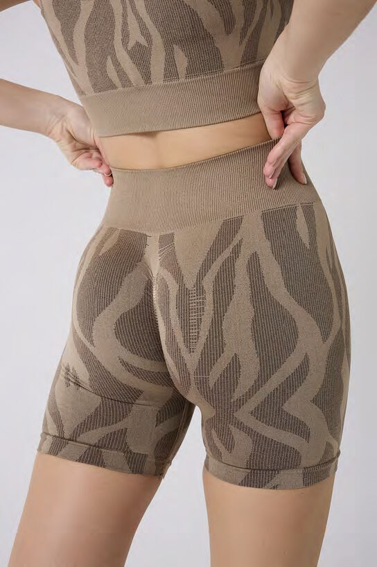 Zebra Büzgülü Şort - 4